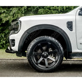 Ford Ranger Wildtrak 2023 On Double Cab STX V2 Wheel Arch Kit Smooth Look Matt Black Finish - 6 PCS
