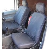 Ford Transit Connect 2002-2014 Driver Seat And Passenger Seat Covers No Armrest - Pair - Black