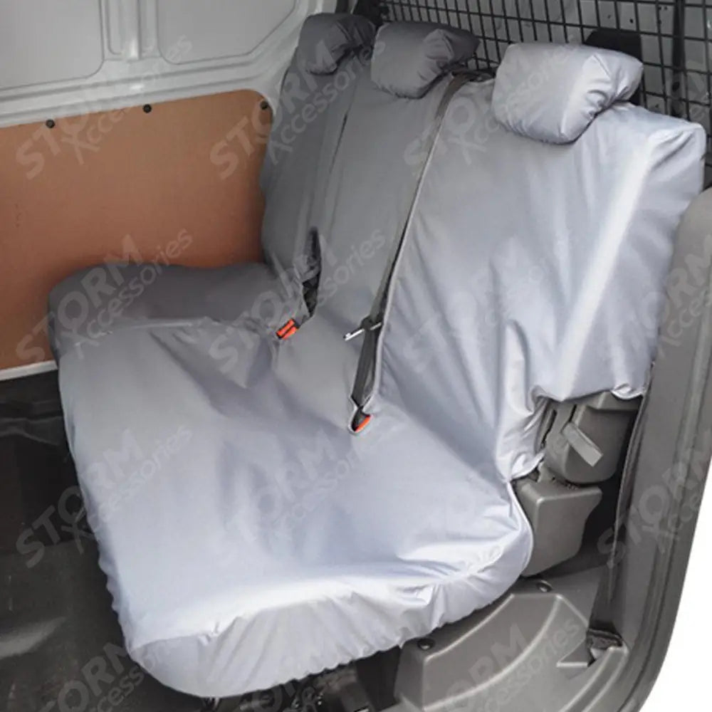 Ford Transit Connect Van 2018 On Double Cab In Van Rear Seat Covers - Grey