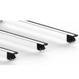 Ford Transit Custom 2012 - 2024 - Ridgerack Roof Rack Rails V2 - 3 Bars Style In Silver