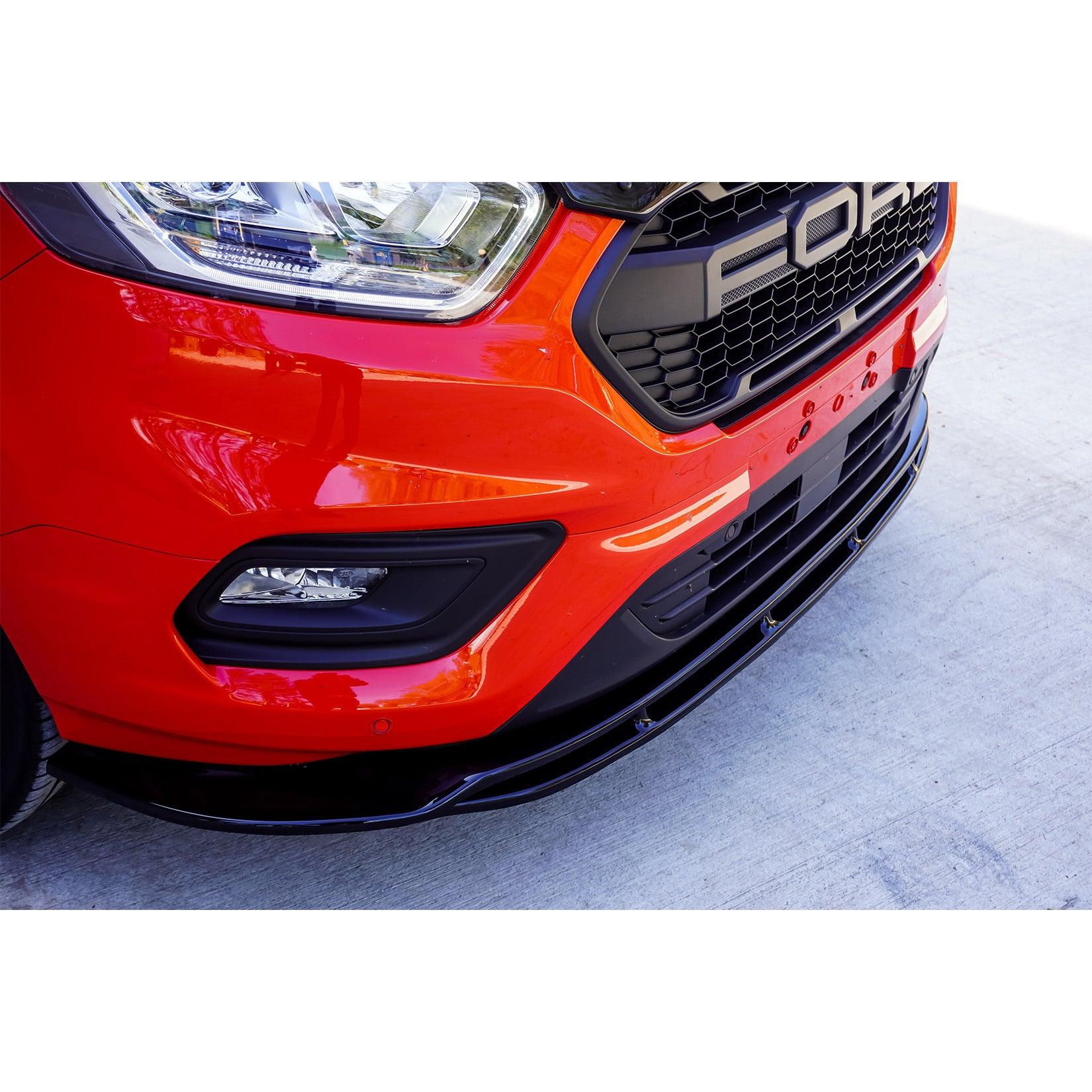 FORD TRANSIT CUSTOM 2018 ON STX FRONT SPLITTER SPOILER - Storm Xccessories2