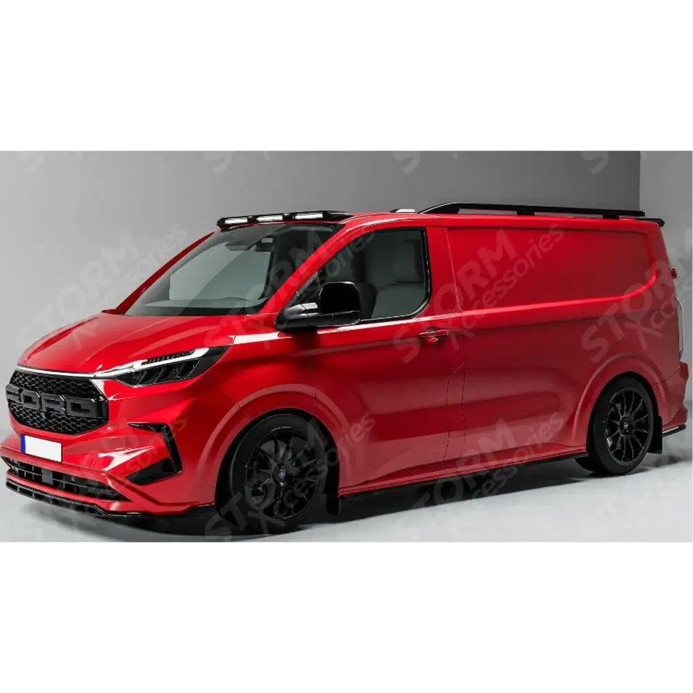 Ford Transit Custom 2024+ LWB Sport Style Roof Rails In Black