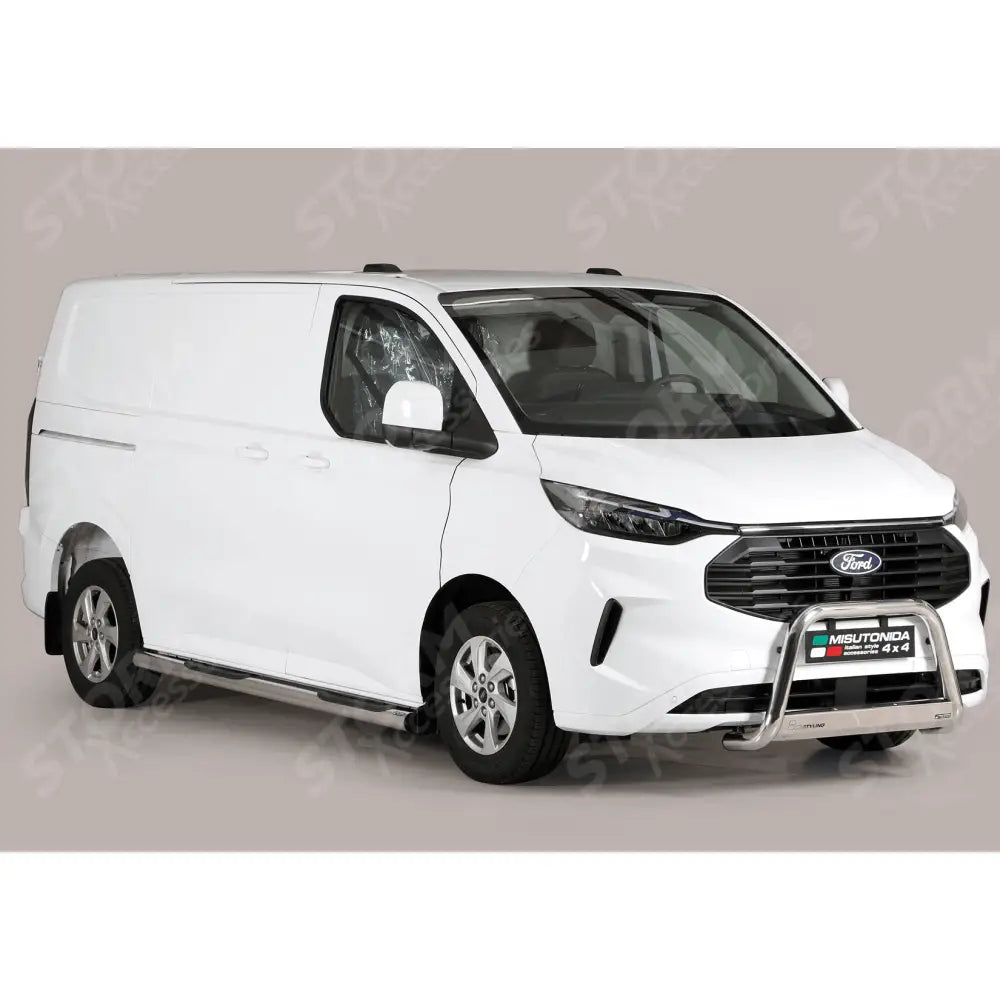 Ford Transit Custom 2024 On - Misutonida EC Approved Front A-Bar - 63MM - Stainless Finish