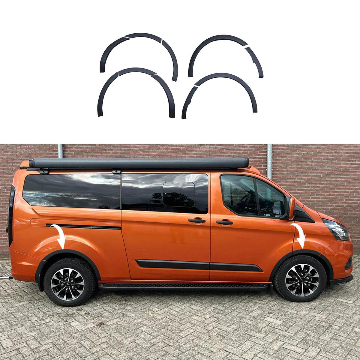 Storm Transit Custom Ford Transit Custom Mk1 Facelift 2018 - 2024 - Wheel Arch Trims (10pcs ...