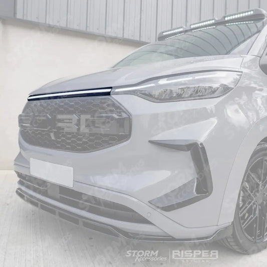 Ford Transit Custom MK2 2024+ Luminex Front Upper DRL Grill With White LED Lights