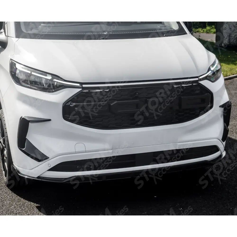 Ford Transit Custom MK2 2024 on Front Aero Canard Loops In Gloss Black