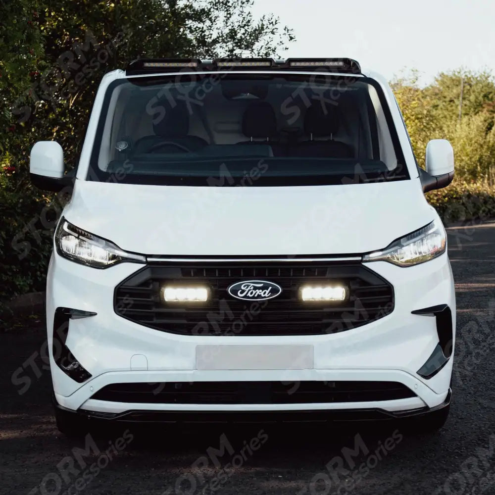 Ford Transit Custom MK2 2024 on Luminex Roof Light Pod With Amber Strobe Gloss Black