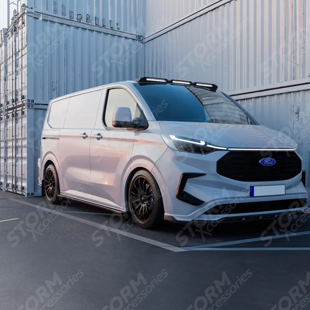 Ford Transit Custom MK2 2024 on Luminex Roof Light Pod With Amber Strobe Gloss Black
