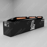 Ford Transit Custom MK2 2024 on Luminex Roof Light Pod With Amber Strobe Gloss Black