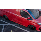 Ford Transit Custom MK2 2024 on LWB Side Skirt Splitters V2 In Gloss Black