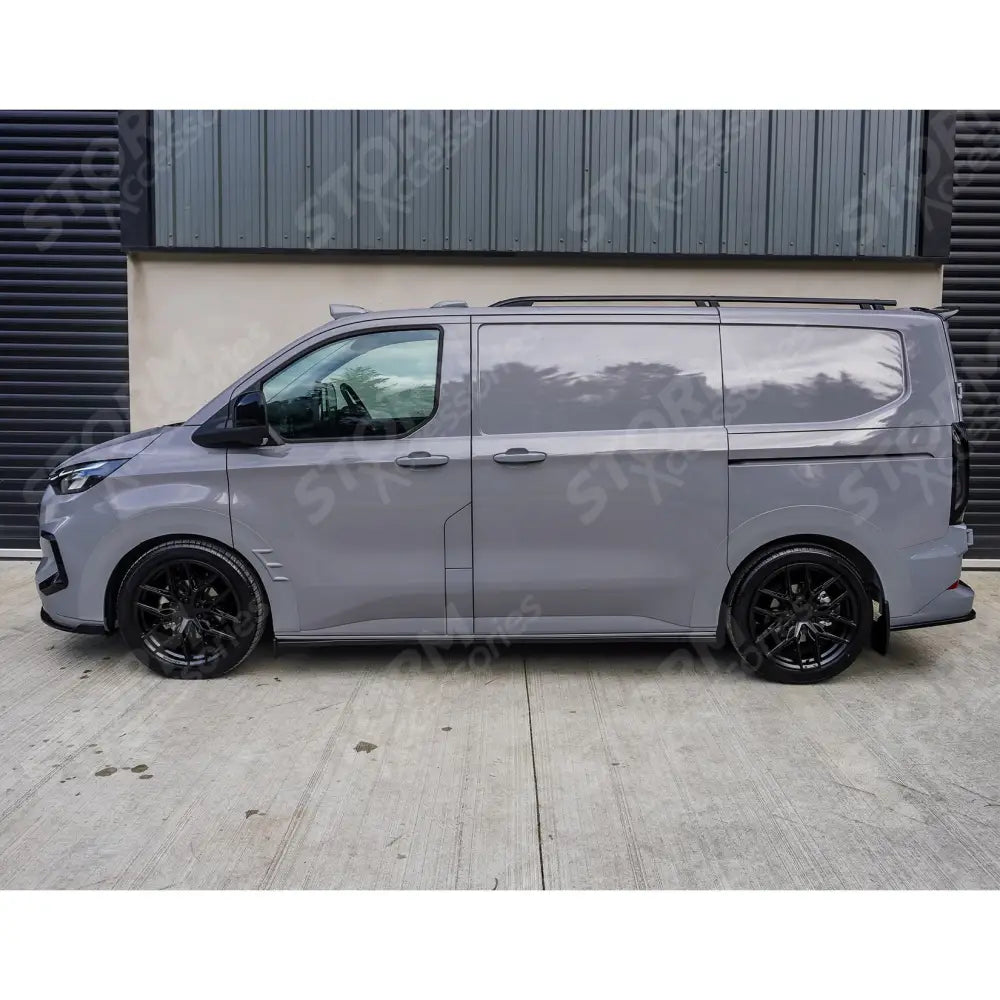 Ford Transit Custom MK2 2024 on LWB Side Skirt Splitters V2 In Gloss Black