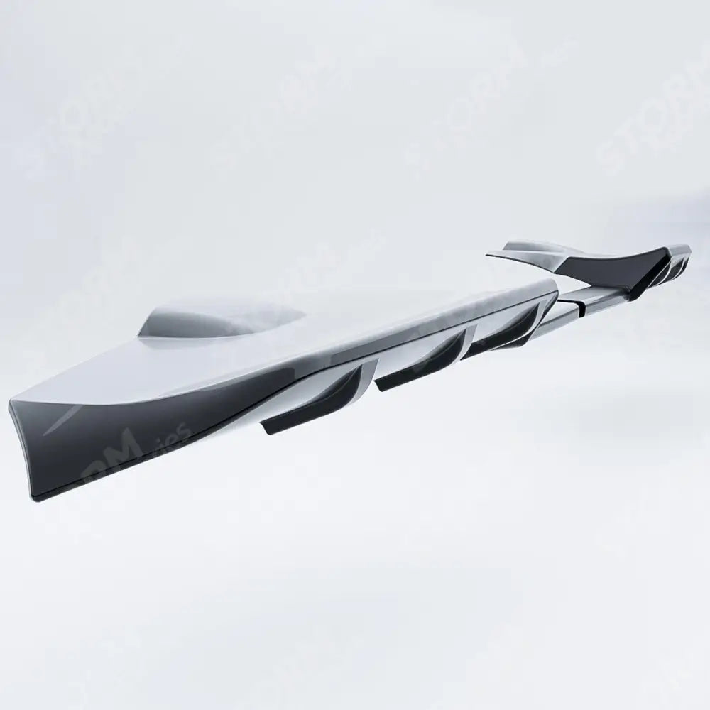 Ford Transit Custom MK2 2024 on V1 Rear Spoiler In Gloss Black For Barn Door