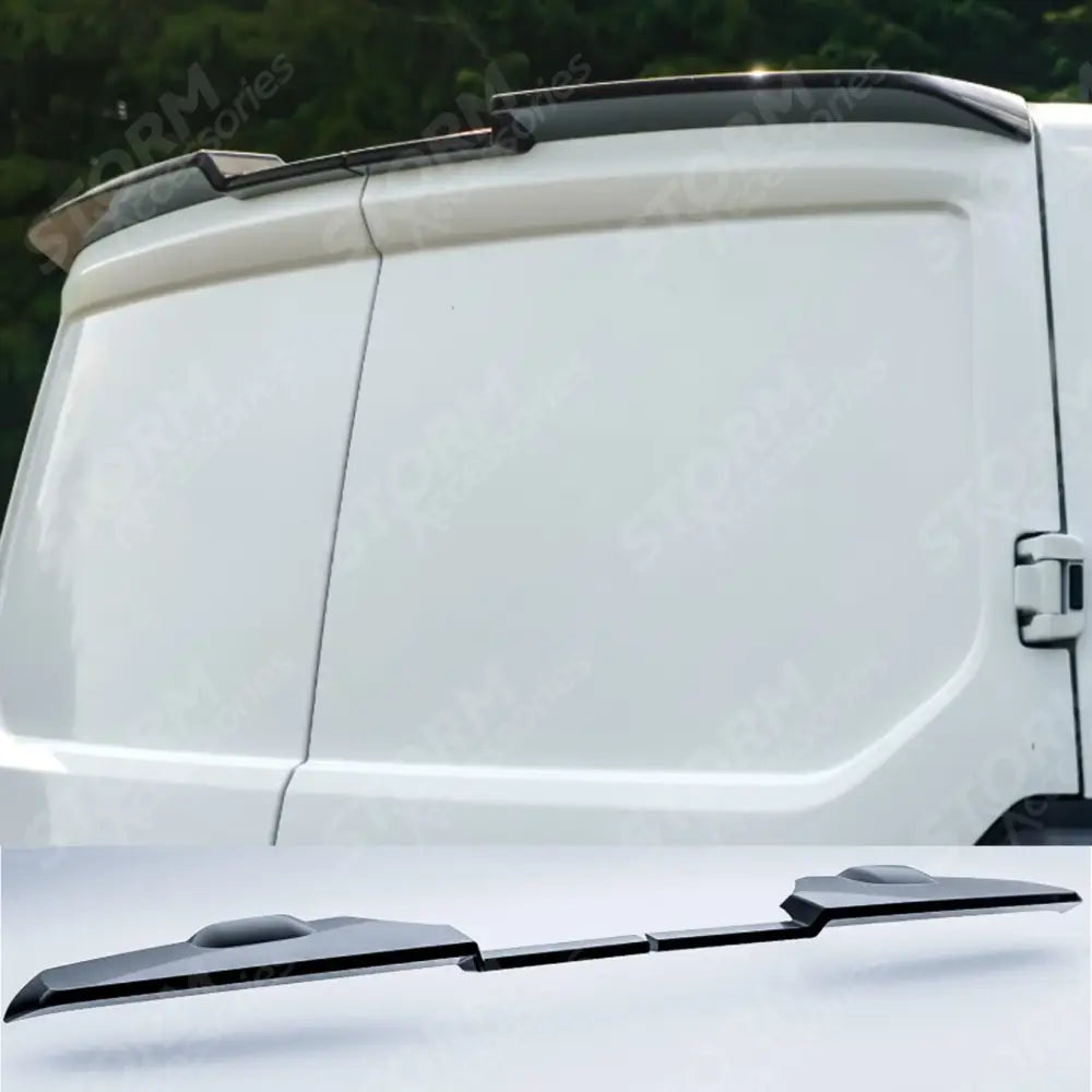 Ford Transit Custom MK2 2024 on V2 Rear Spoiler In Gloss Black For Barn Door