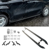 Ford Transit Custom MK2 LWB 2024 On Trapezoid Side Bars In Matt Black