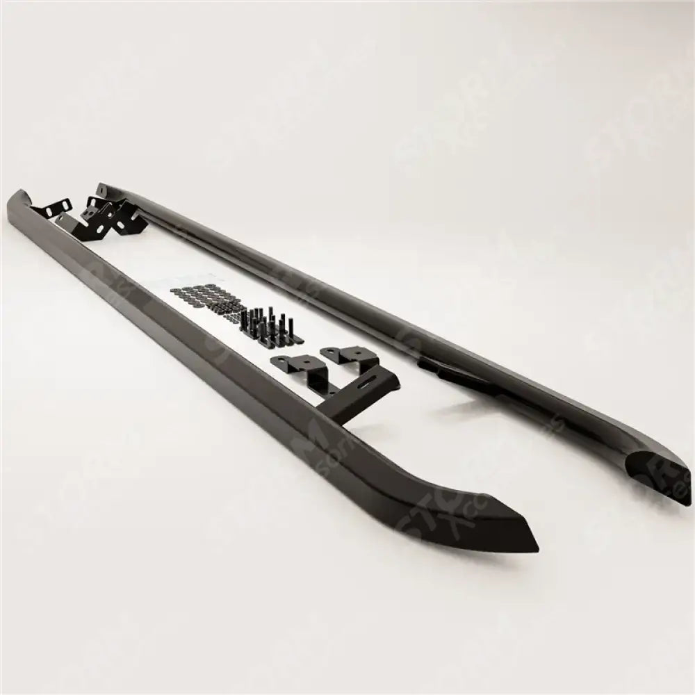 Ford Transit Custom MK2 LWB 2024 On Trapezoid Side Bars In Matt Black