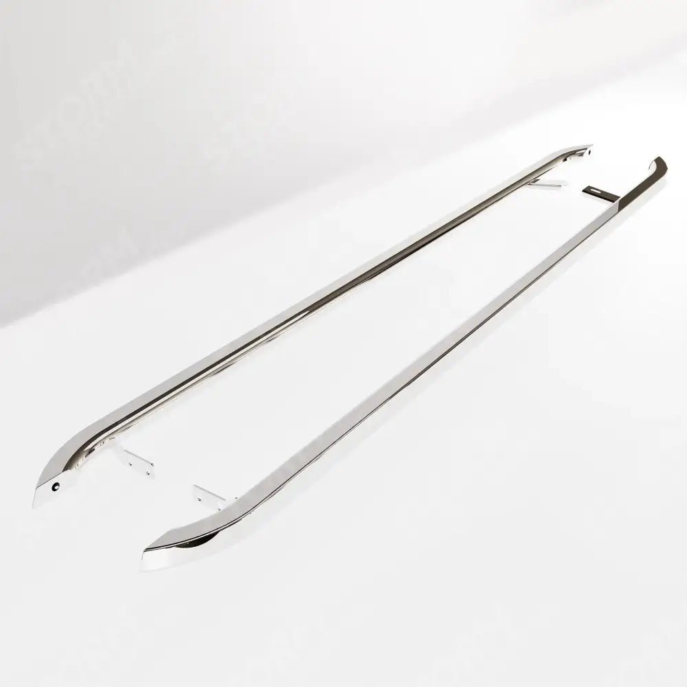 Ford Transit Custom MK2 LWB 2024 On Trapezoid Side Bars In Stainless Steel