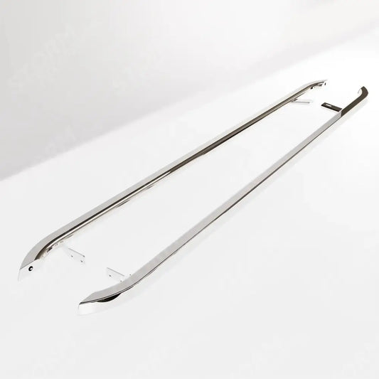 Ford Transit Custom MK2 LWB 2024 On Trapezoid Side Bars In Stainless Steel