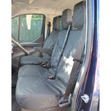 Ford Transit Custom Tourneo/kombi 2013 On 9 Seat With Worktray Rear - Black Tailored Seat Covers
