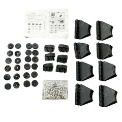 Ford Transit MK8 2014 on - Ridgerack Roof Rack Rails V2 - 4 Bars Style In Black