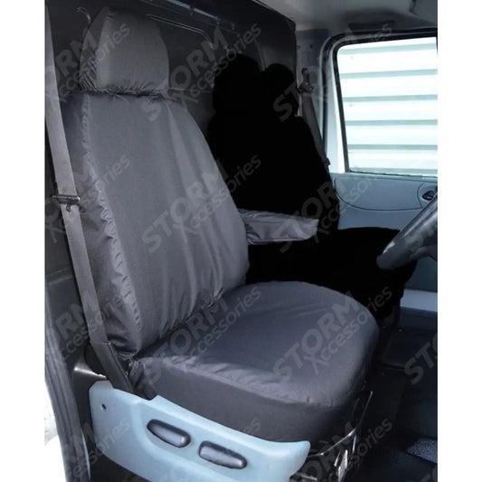 Ford Transit Van 2000-2013 Single Driver Seat Cover - Black