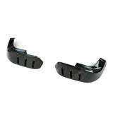 Front Bumper Lower Wide Body Canards In Gloss Black For Land Rover Defender L663 90 / 110 / 130 2020 On