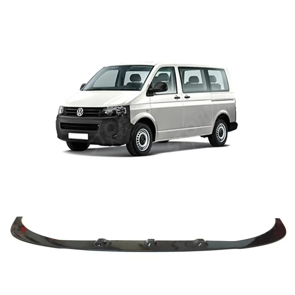 Front Bumper Spoiler Splitter Lip Black For Vw T5 Transporter 2010 - 2015