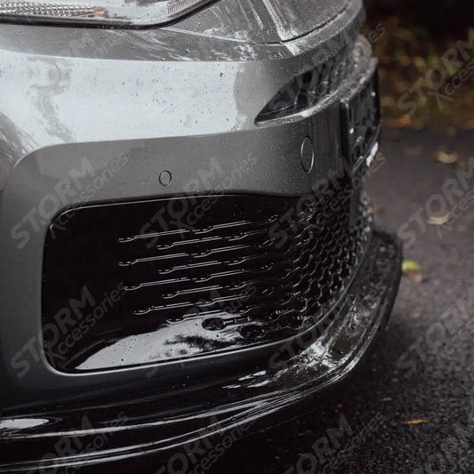 Front Bumper Spoiler Splitter Lip Gloss Black For Vw Caddy 2021 On