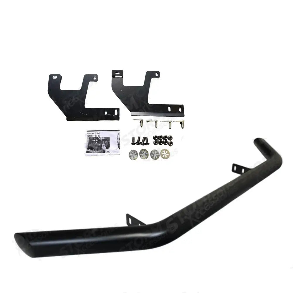 Front City Spoiler Bar Black For Ford Ranger T6 Single Deck 2012 - 2022