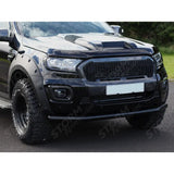 Front City Spoiler Bar Black For Ford Ranger T6 Single Deck 2012 - 2022
