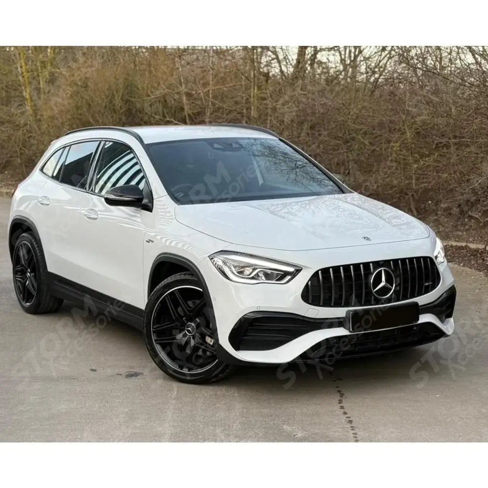 Front Grill Panamericana Gt-r Style All Black For Mercedes Gla X247 2020+
