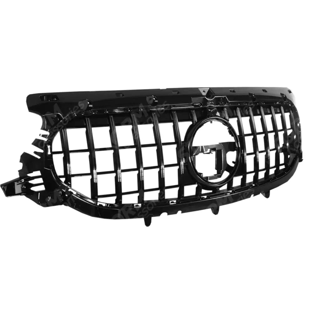 Front Grill Panamericana Gt-r Style All Black For Mercedes Gla X247 2020+