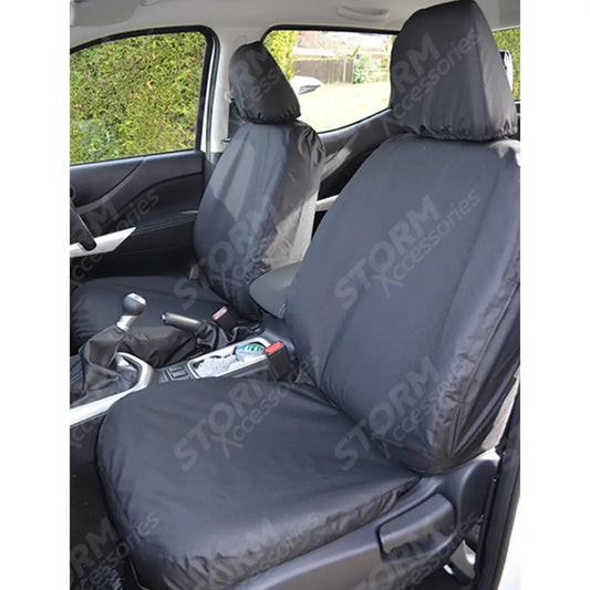 Front Pair Seat Covers Black For Mercedes X-class 2017 On