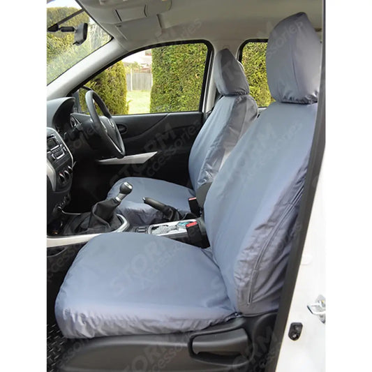 Front Pair Seat Covers Grey For Mercedes X-class 2017 On