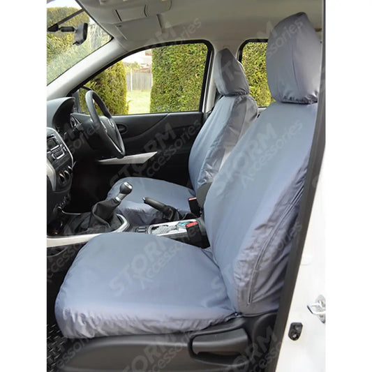 Front Pair Seat Covers Grey For Mercedes X-class 2017 On