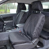 Front Seat Covers Pair Black For Ford Ranger Wildtrak 2016-2022