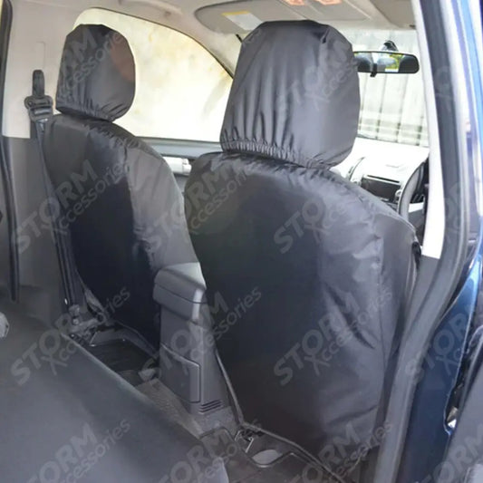 Front Seat Covers Pair Black (Separate Headrests) For Isuzu D-max 2021 Onward