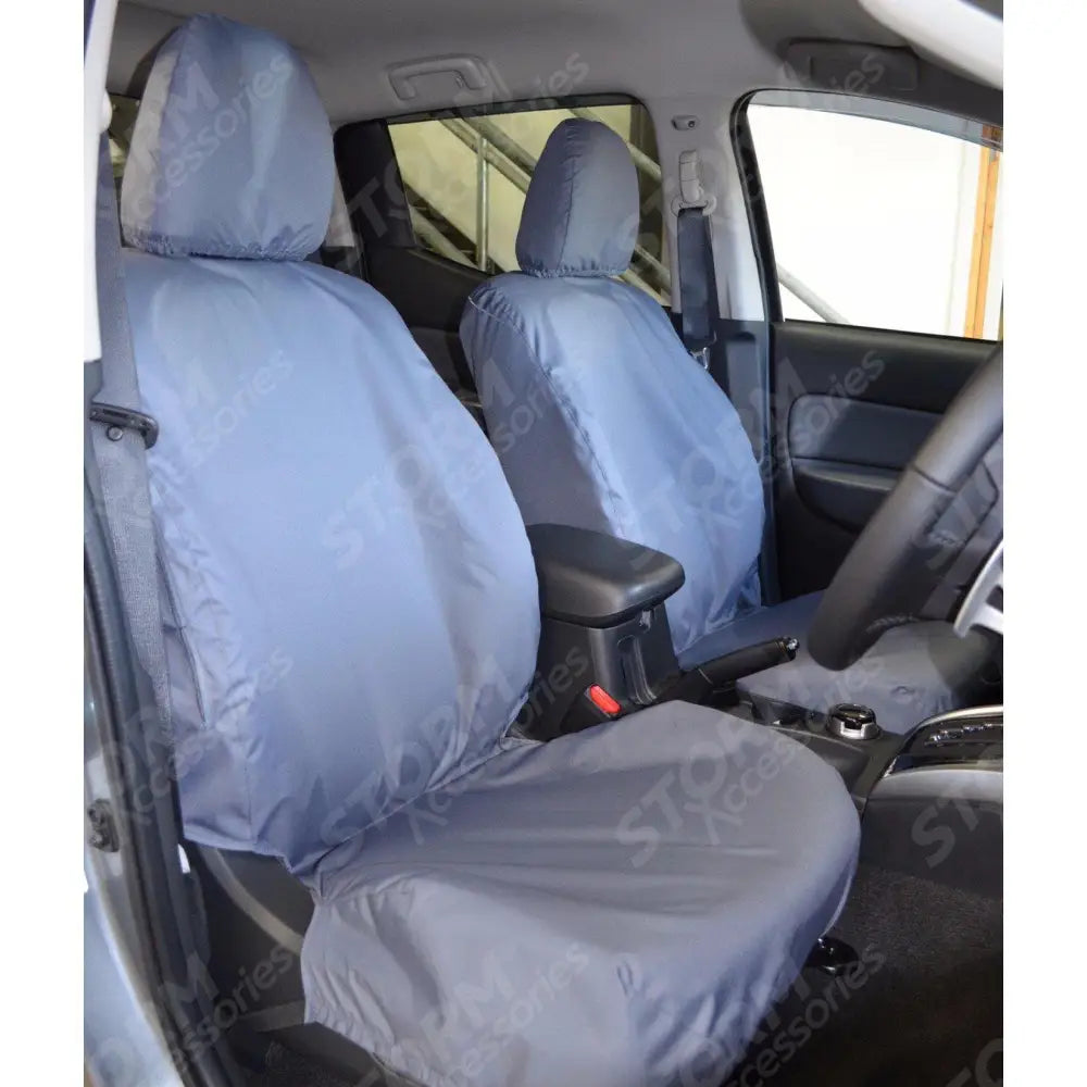 Front Seat Covers Pair Grey For Fiat Fullback 2016 On