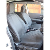 Front Seat Covers Pair Grey For Nissan Qashqai 2007-2013