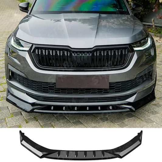 Front Splitter For Skoda Kodiaq Sportline Mk1 Facelift 2021-2023 - Front Splitter