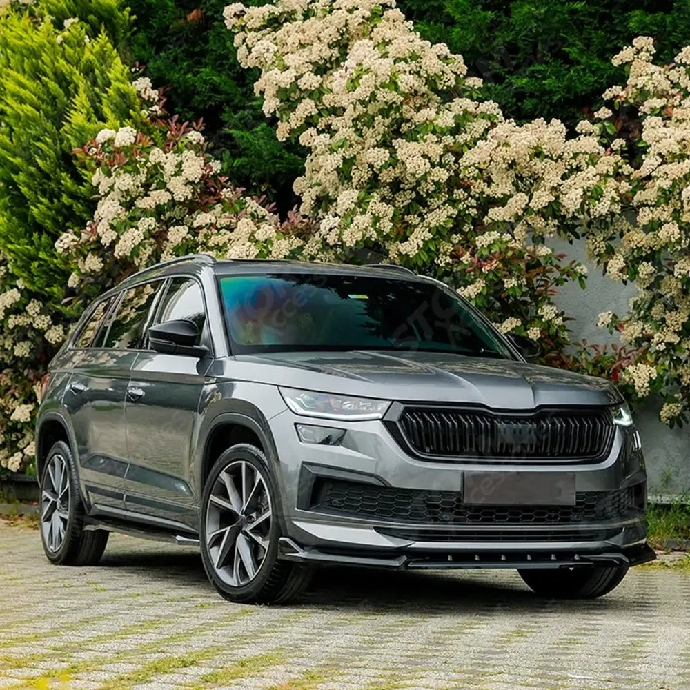 Front Splitter For Skoda Kodiaq Sportline Mk1 Facelift 2021-2023 - Front Splitter