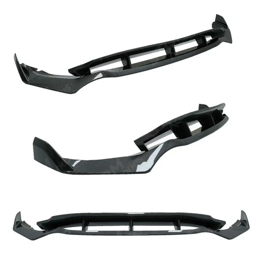 Front Splitter In Carbon Look Black Knight For Bmw X5 G05 2018-2022