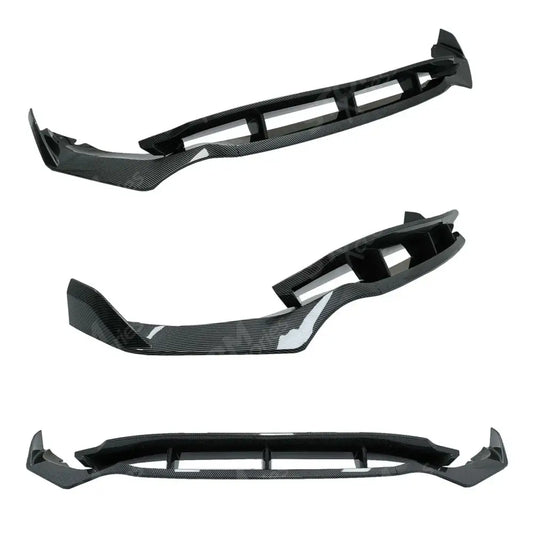 Front Splitter In Carbon Look Black Knight For Bmw X5 G05 2018-2022