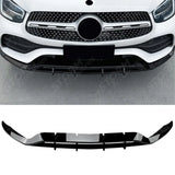 Front Splitter in Gloss Black For Mercedes GLC X253 Amg LINE Facelift 2020-2022