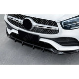 Front Splitter in Gloss Black For Mercedes GLC X253 Amg LINE Facelift 2020-2022