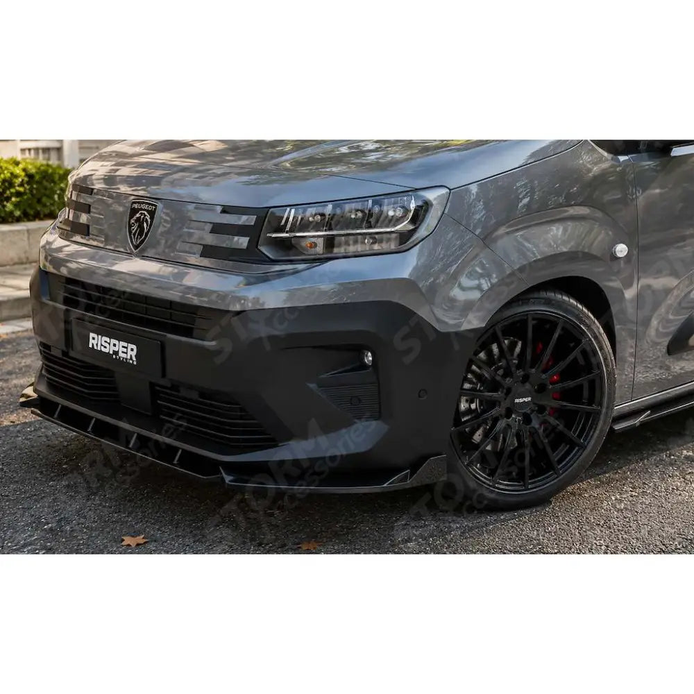 Front Splitter in Gloss Black For Peugeot Partner / Citroen Berlingo 2023+ - Front Splitter