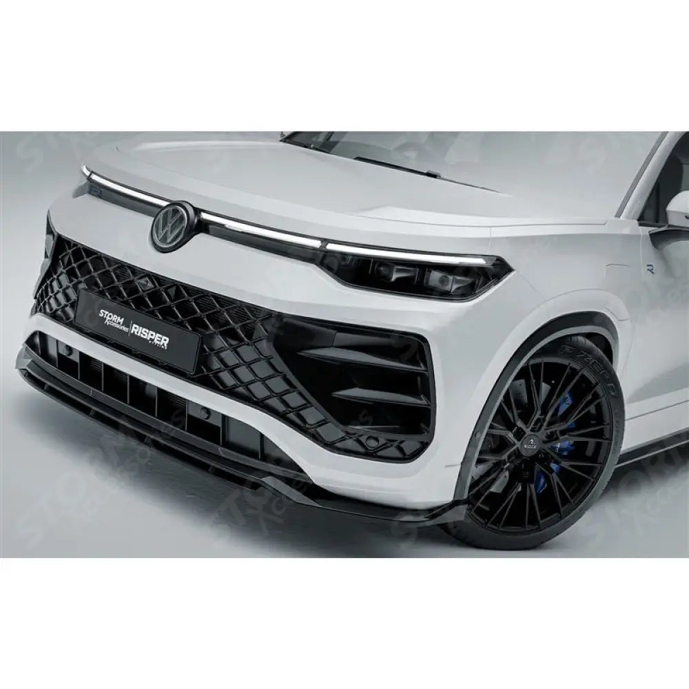 Front Splitter In Gloss Black For VW Tayron R-Line MK1 2025 On