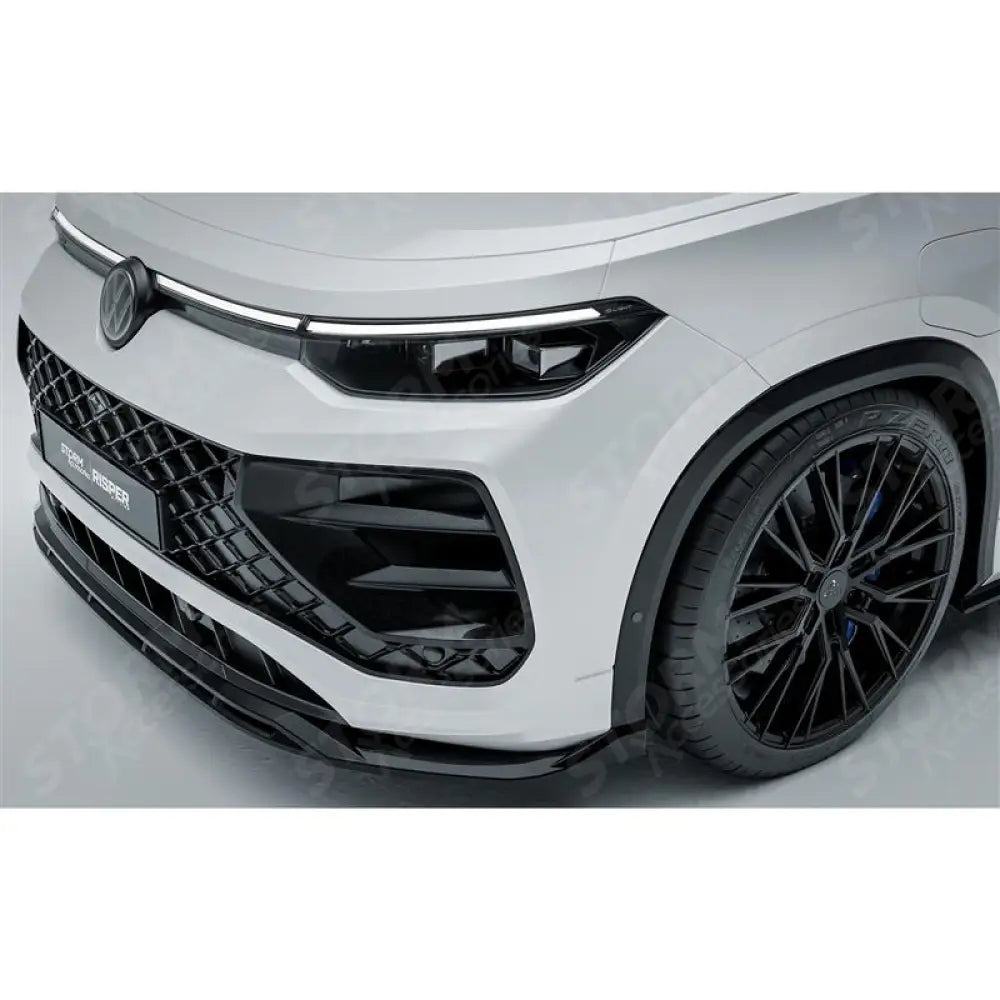 Front Splitter In Gloss Black For VW Tayron R-Line MK1 2025 On