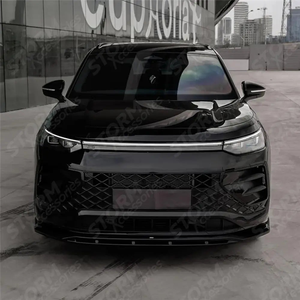 Front Splitter In Gloss Black For VW Tayron R-Line MK1 2025 On