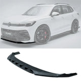 Front Splitter In Gloss Black For VW Tiguan R-Line MK3 2024 On
