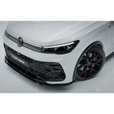 Front Splitter In Gloss Black For VW Tiguan R-Line MK3 2024 On